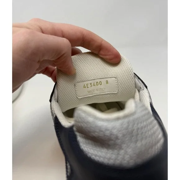 Prada Americas Cup Leather Sneaker Navy Size 9 US 8 Prada